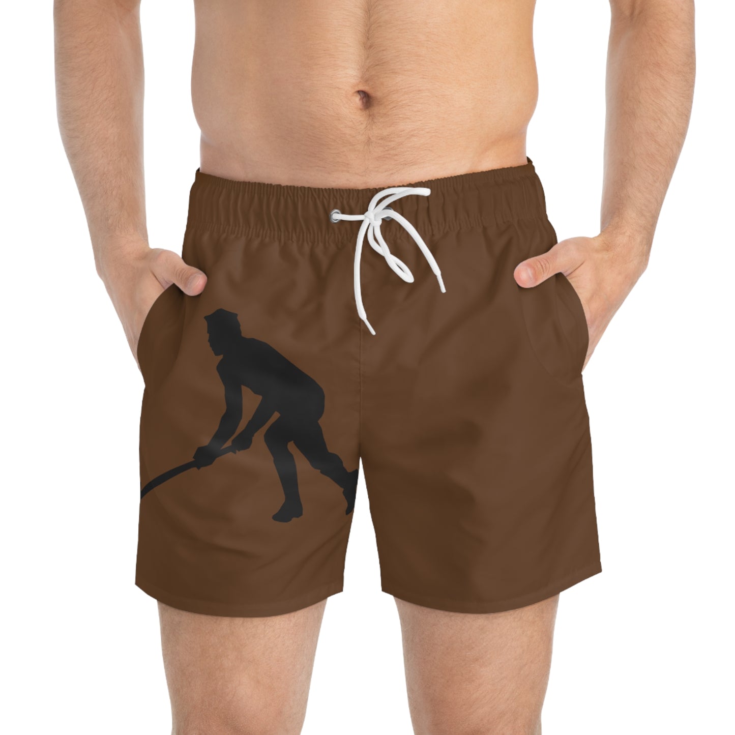 Swim Trunks: Hockey Brown