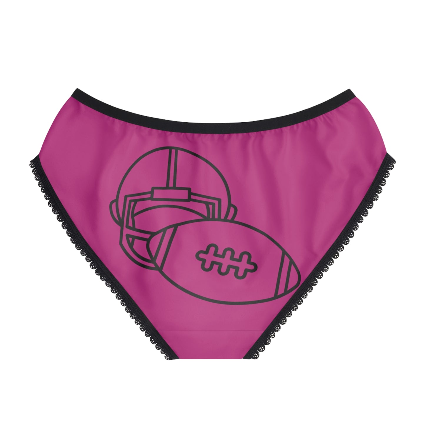 Women's Briefs: Football Pink