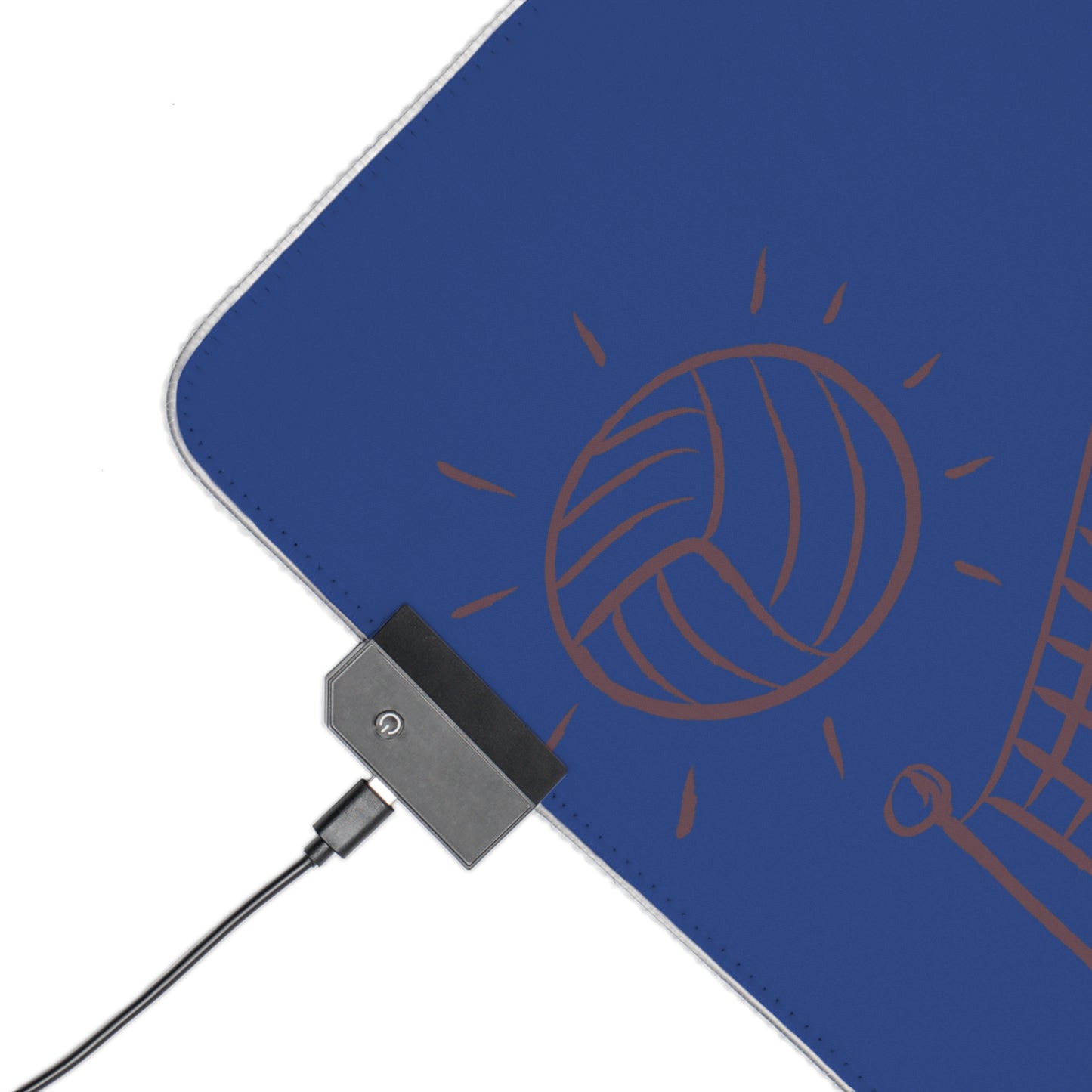 LED Gaming Mouse Pad: Volleyball Dark Blue