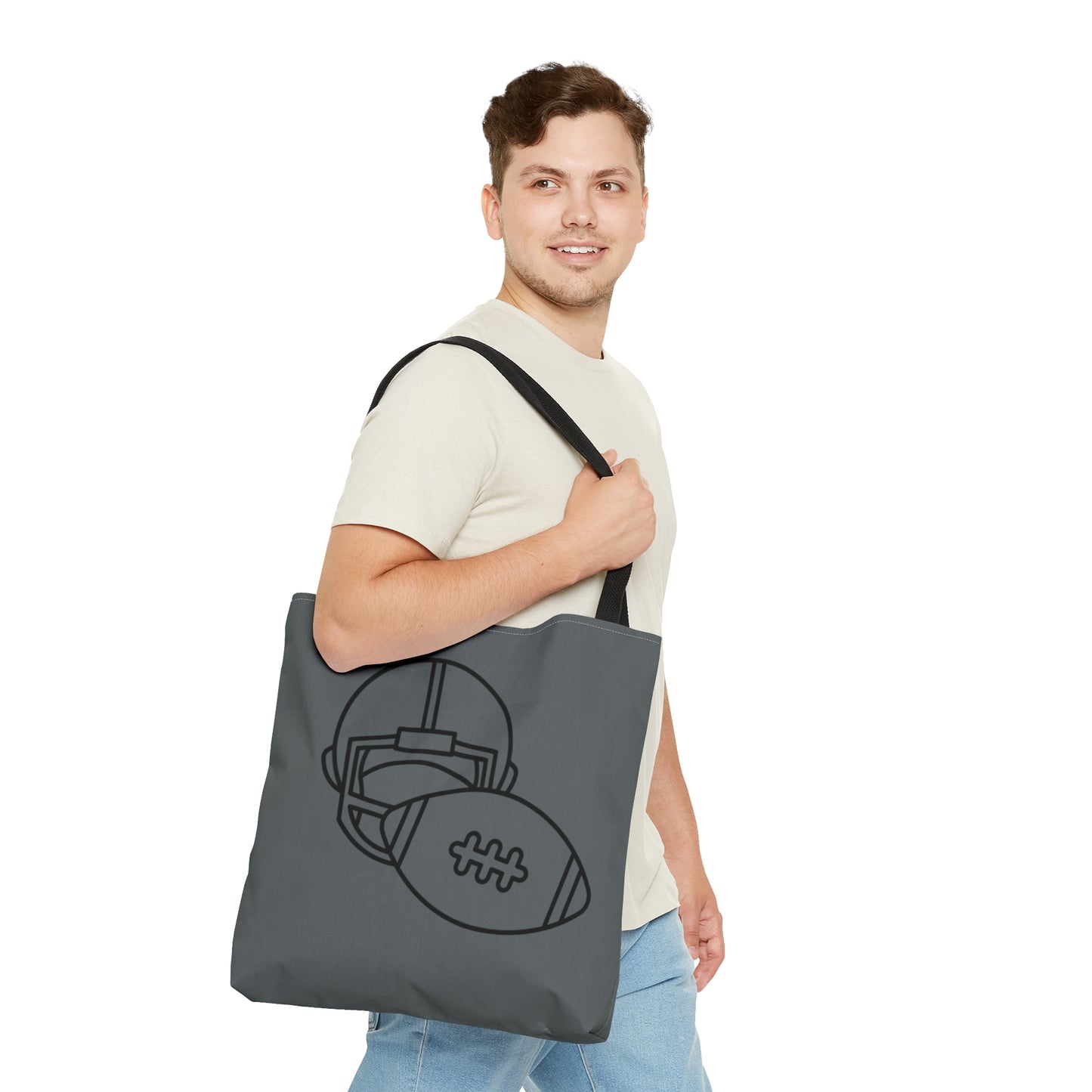 Tote Bag: Football Dark Grey