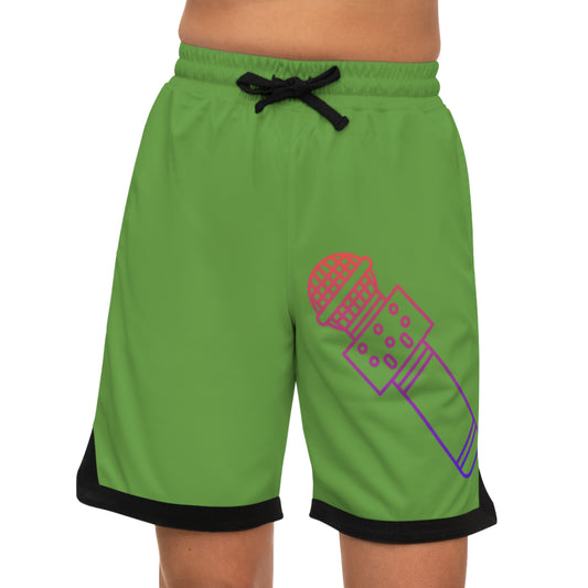 Basketball Rib Shorts: Music Green