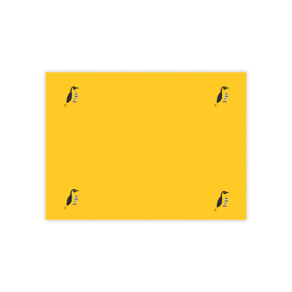 Post-it® Note Pads: Crazy Penguin World Logo Yellow