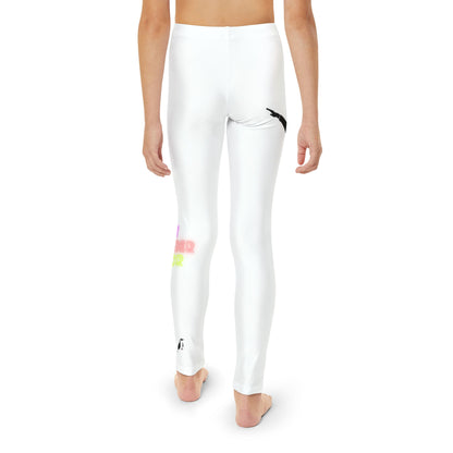 Youth Full-Length Leggings: Dance White