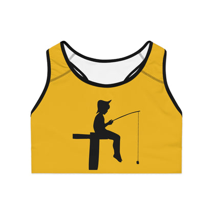 Sports Bra: Fishing Yellow