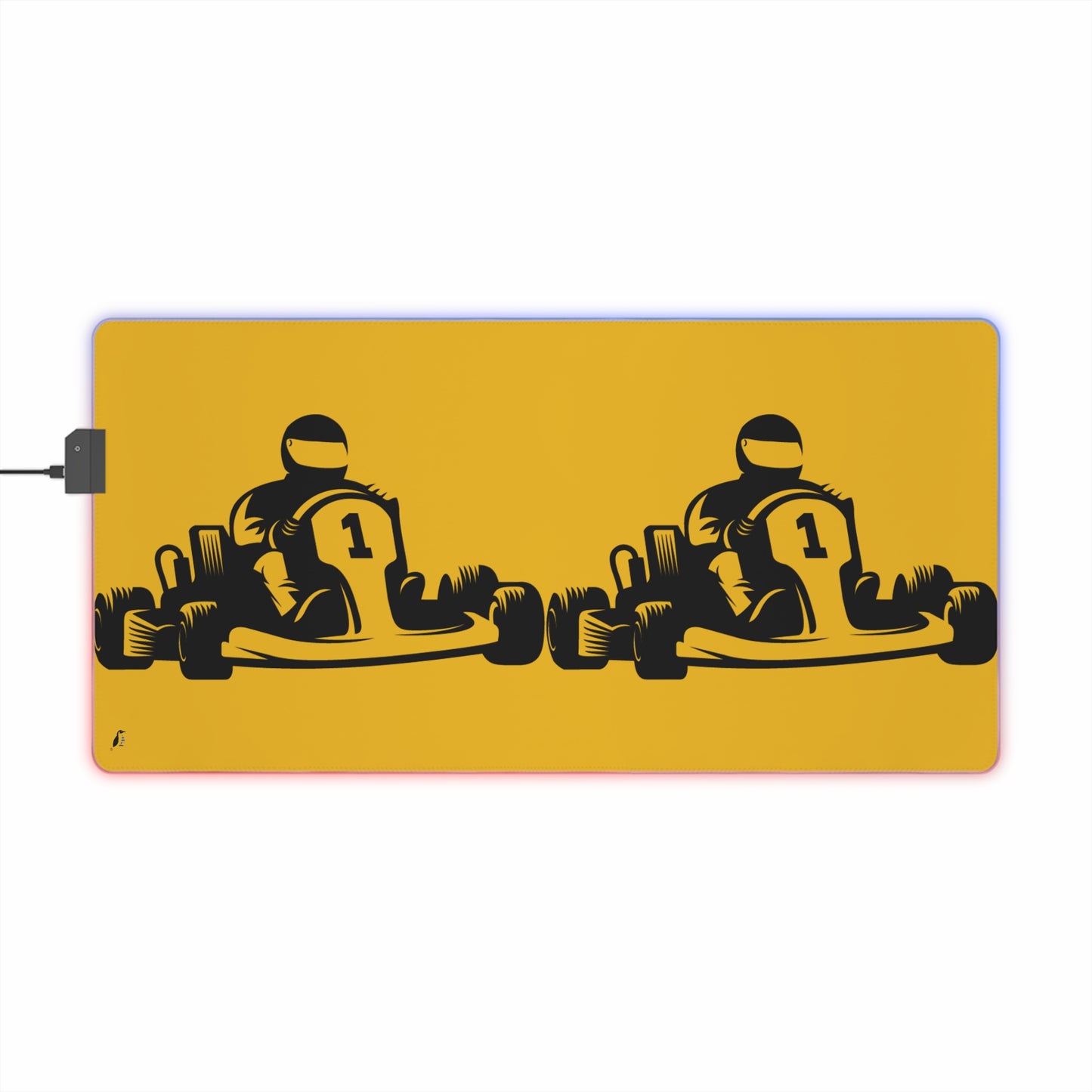 LED Gaming Mouse Pad: Racing Yellow