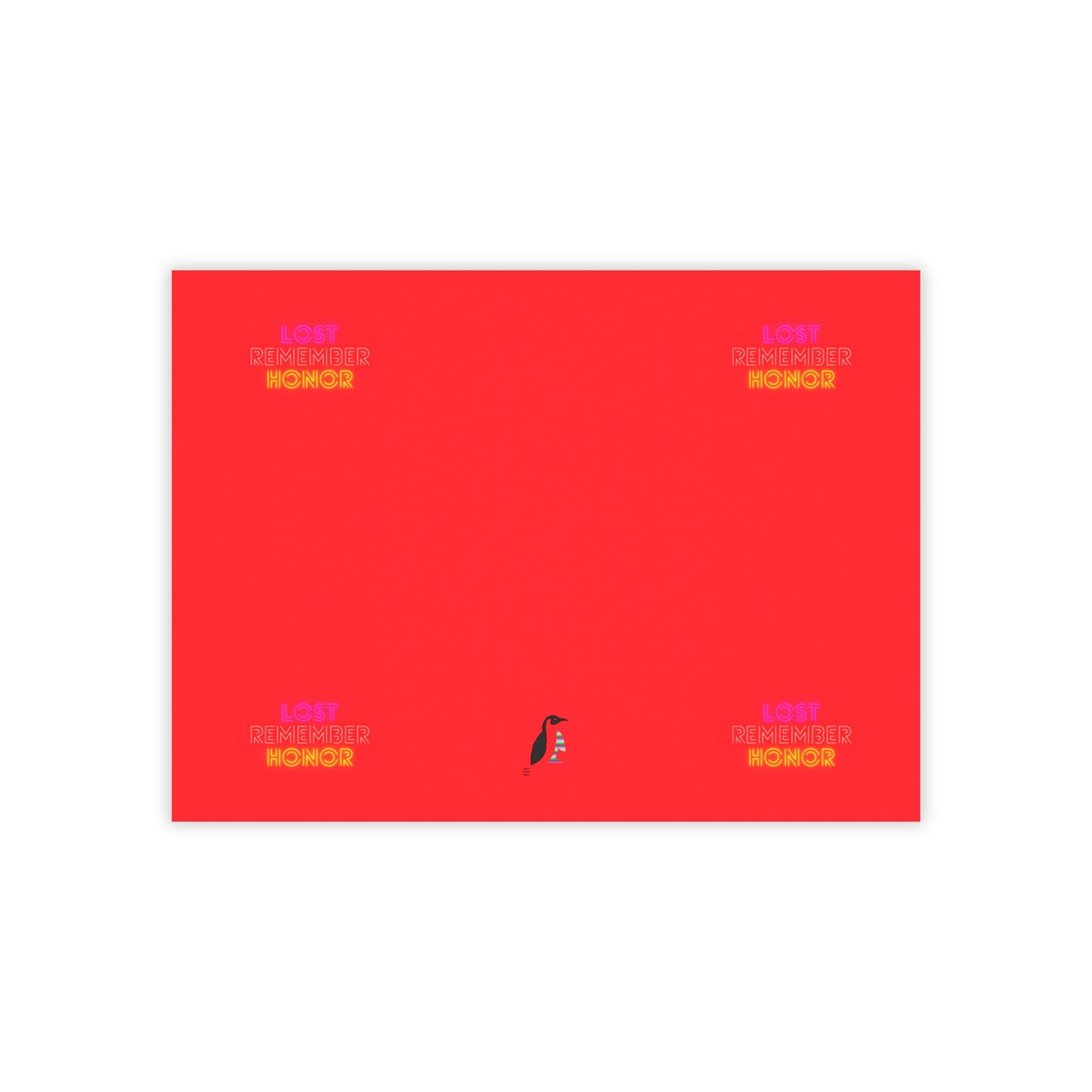 Post-it® Note Pads: Lost Remember Honor Red