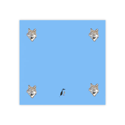 Post-it® Note Pads: Wolves Lite Blue
