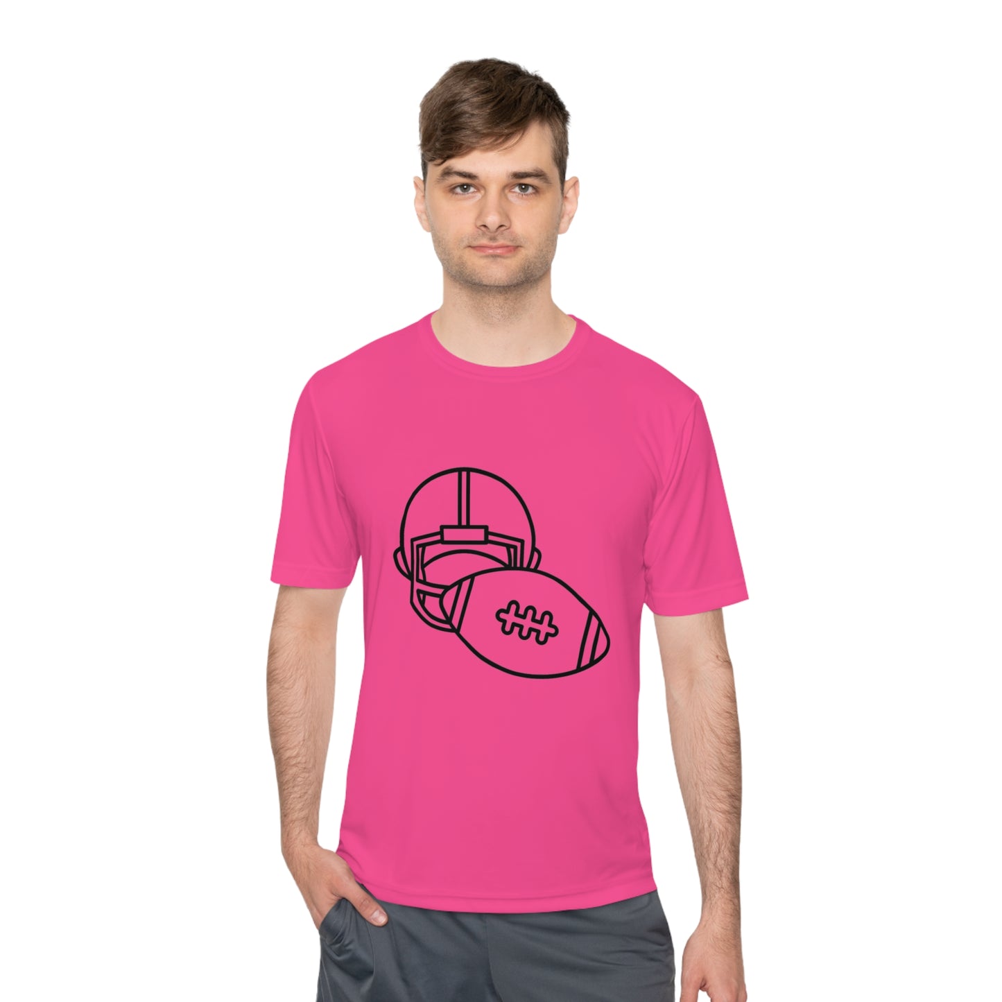 Moisture Wicking Tee: Football #3