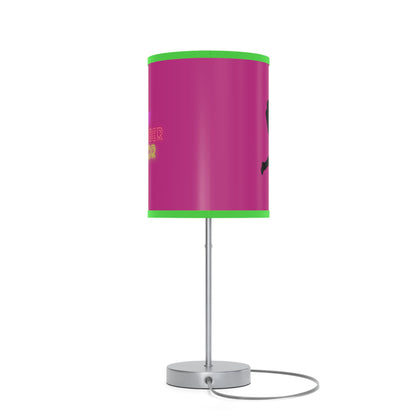 Lamp on a Stand, US|CA plug: Baseball Pink