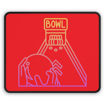 Gaming Mouse Pad: Bowling Red