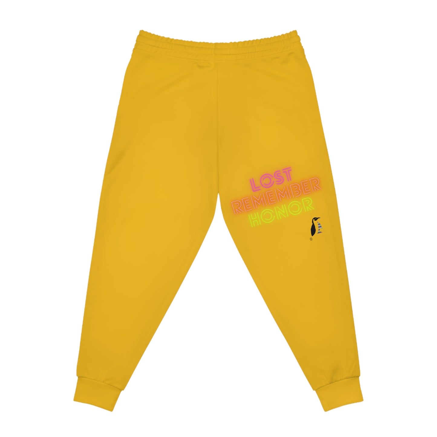 Athletic Joggers: Fight Cancer Yellow