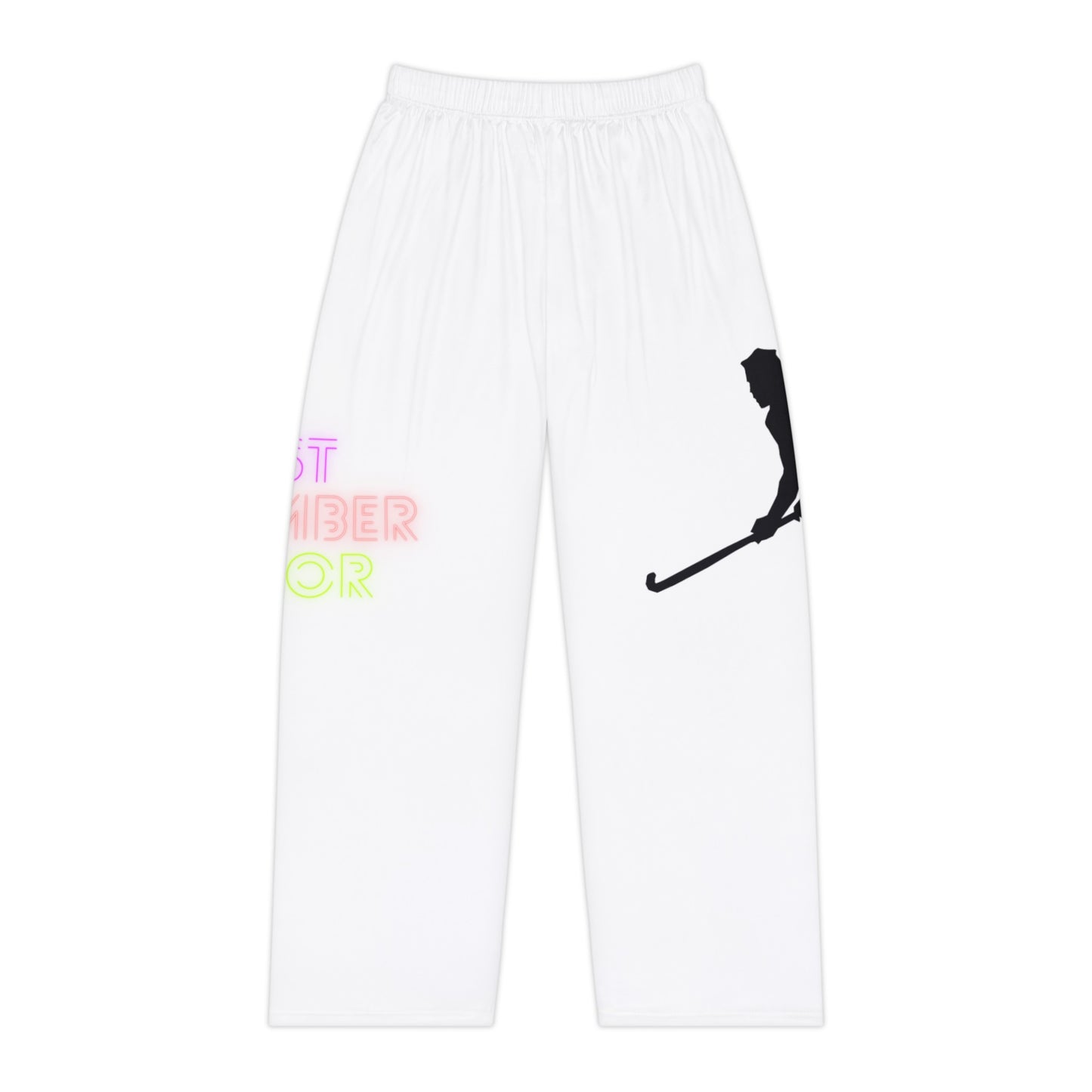 Pambabaeng Pajama Pantalon: Hockey White