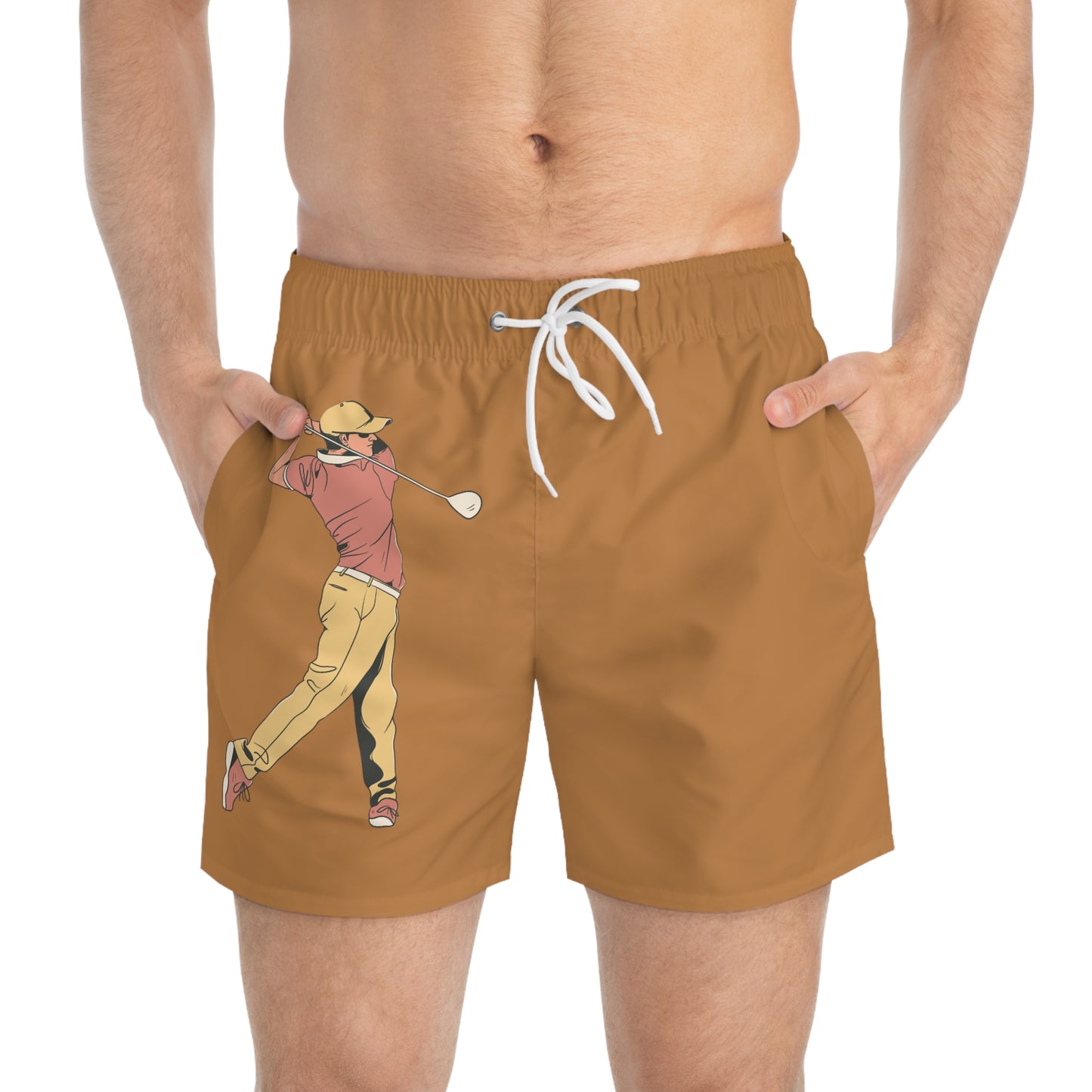 Swim Trunks: Golf Lite Brown