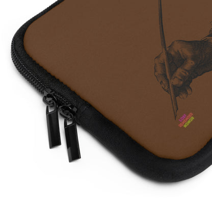 Laptop Sleeve: Writing Brown