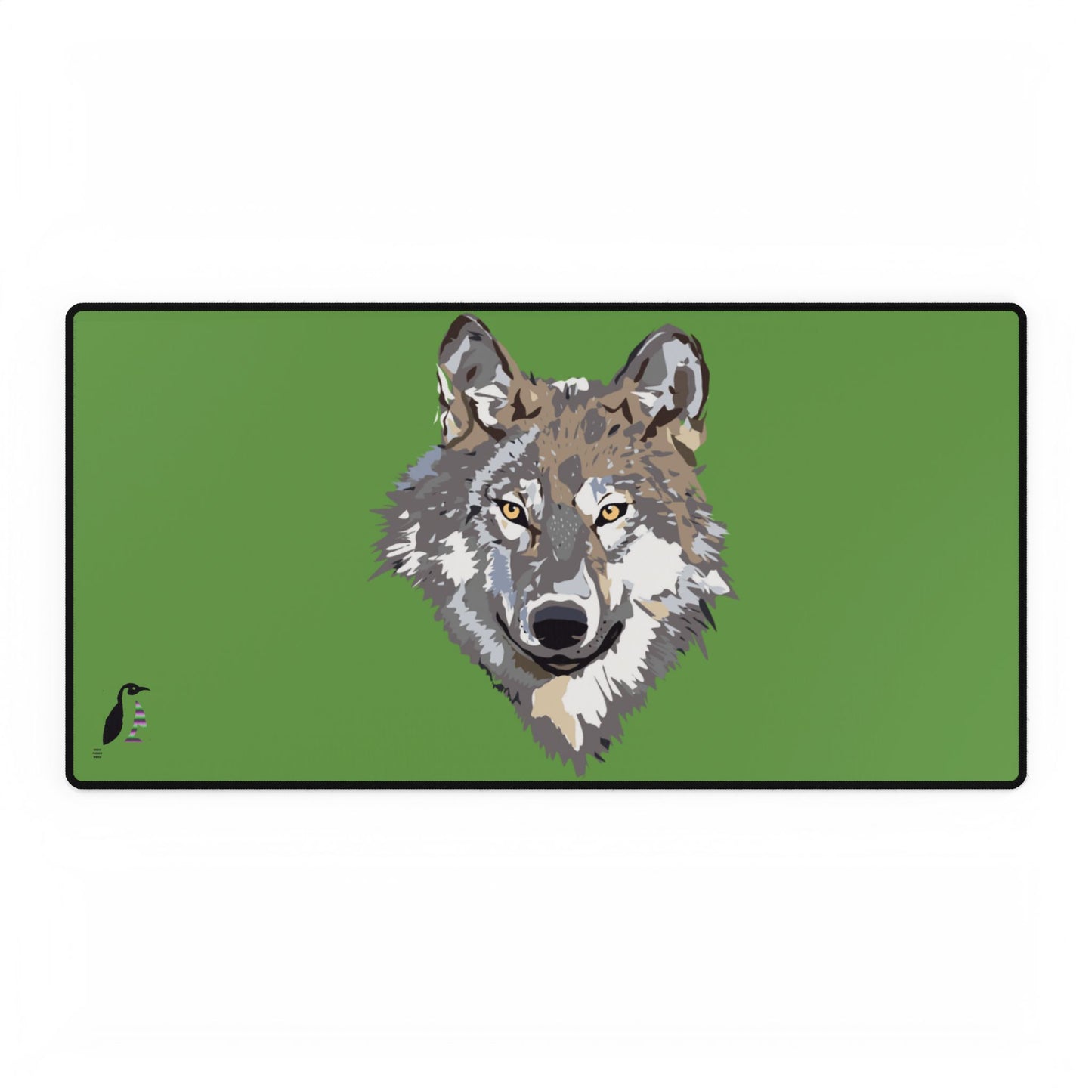 Desk Mats: Wolves Green