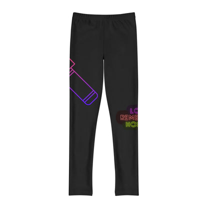 Youth Full-Length Leggings: Music Black