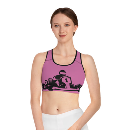 Sports Bra: Racing Lite Pink