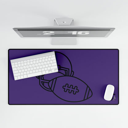 Desk Mats: Football Purple