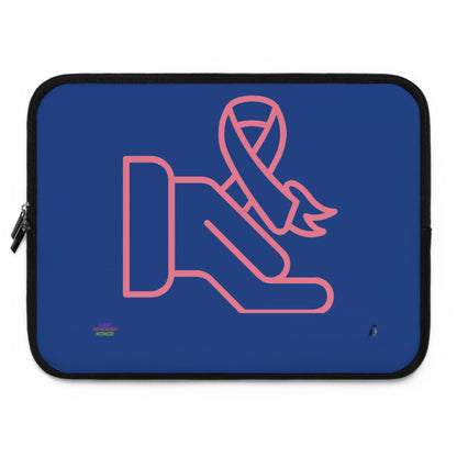 Laptop Sleeve: Fight Cancer Dark Blue