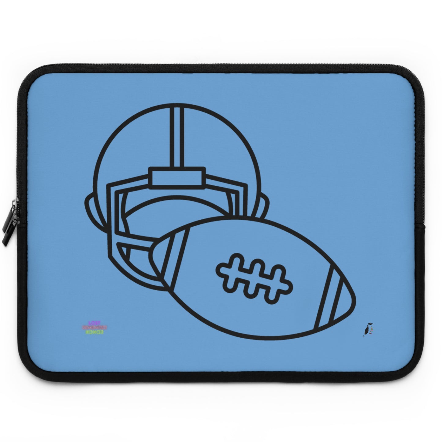 Laptop Sleeve: Football Lite Blue