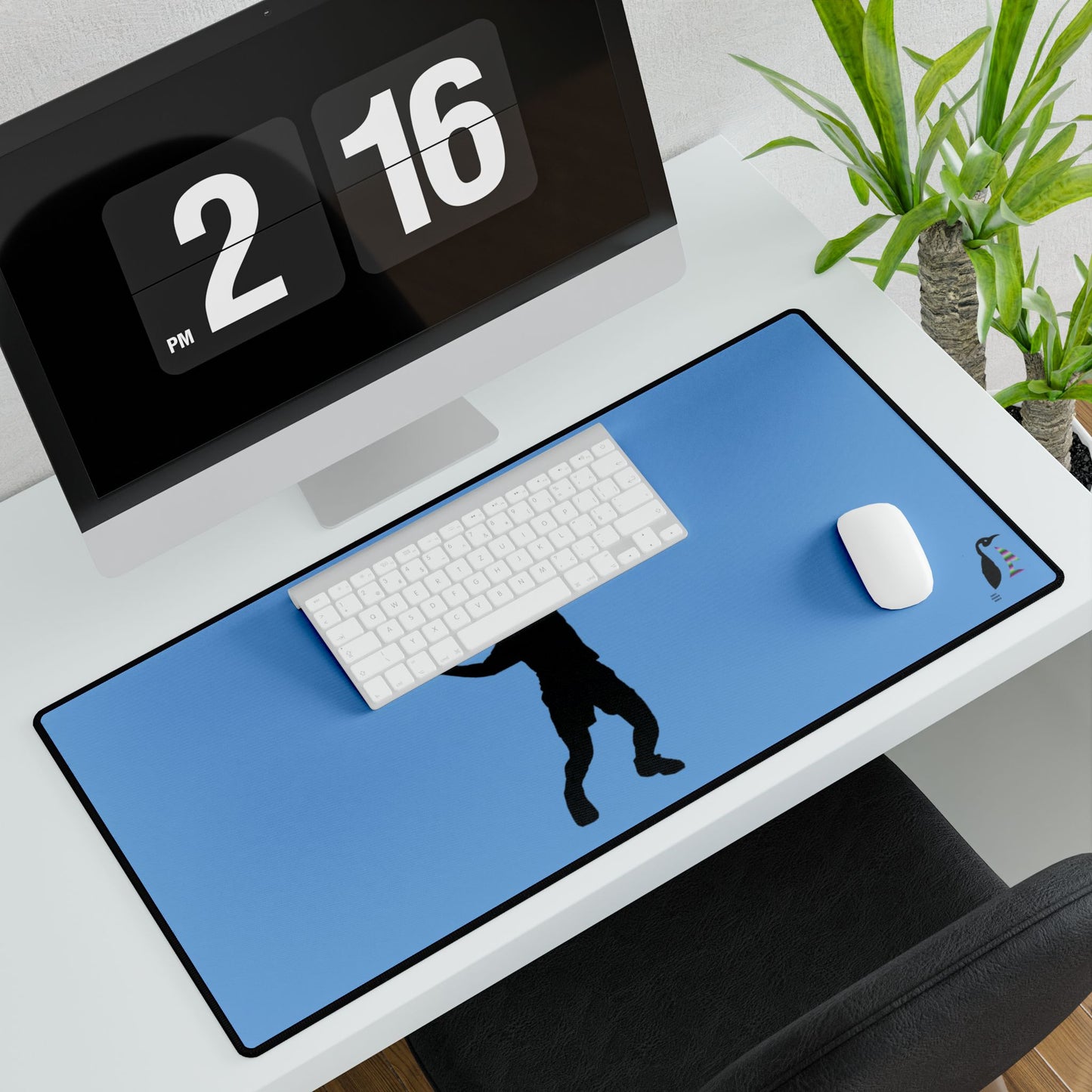 Desk Mats: Tennis Lite Blue