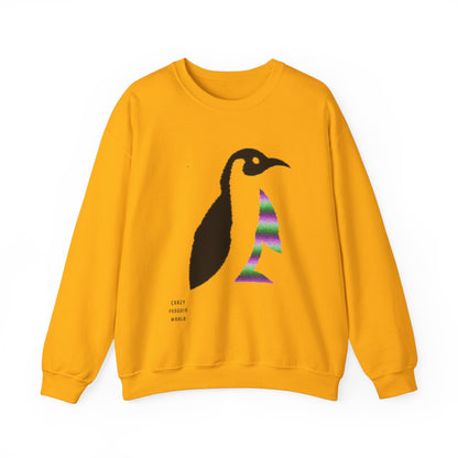 Heavy Blend™ Crewneck Sweatshirt: Crazy Penguin World Logo #1