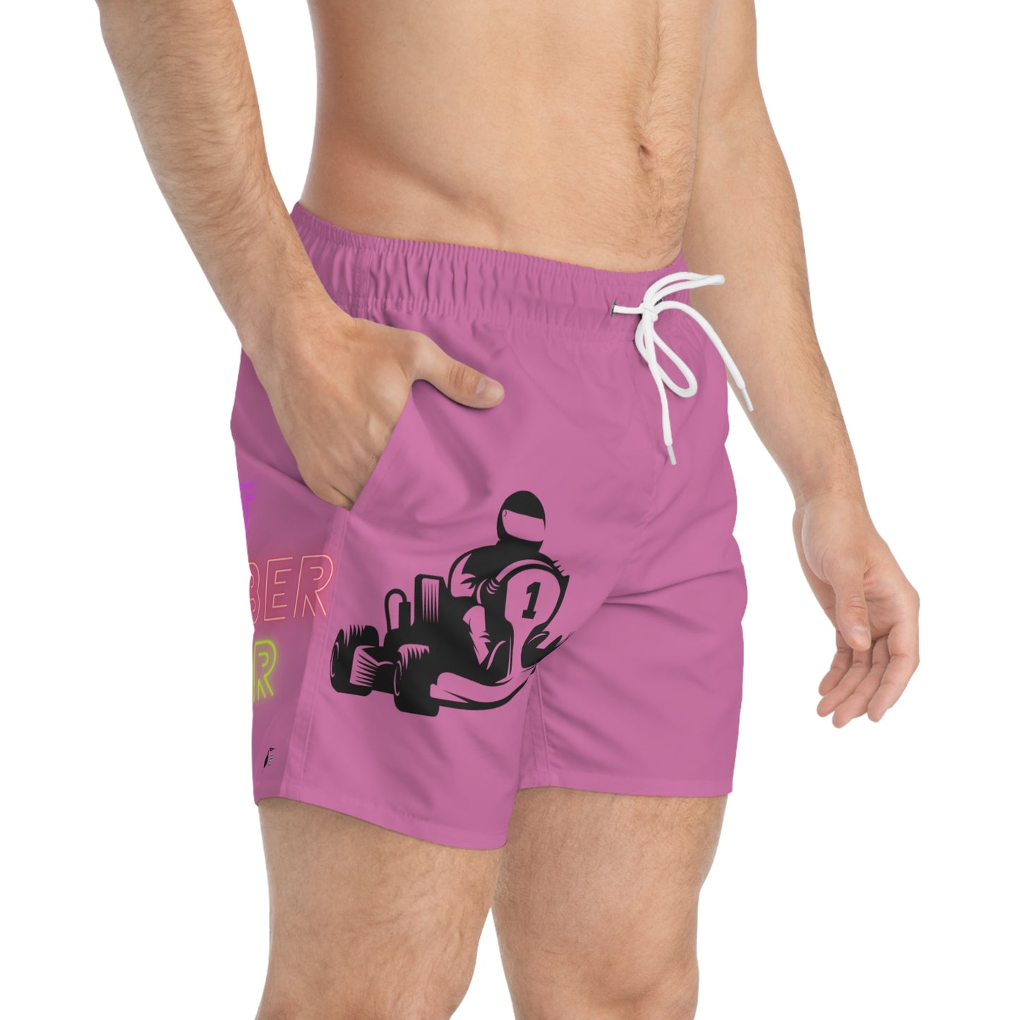 Swim Trunks: Racing Lite Pink