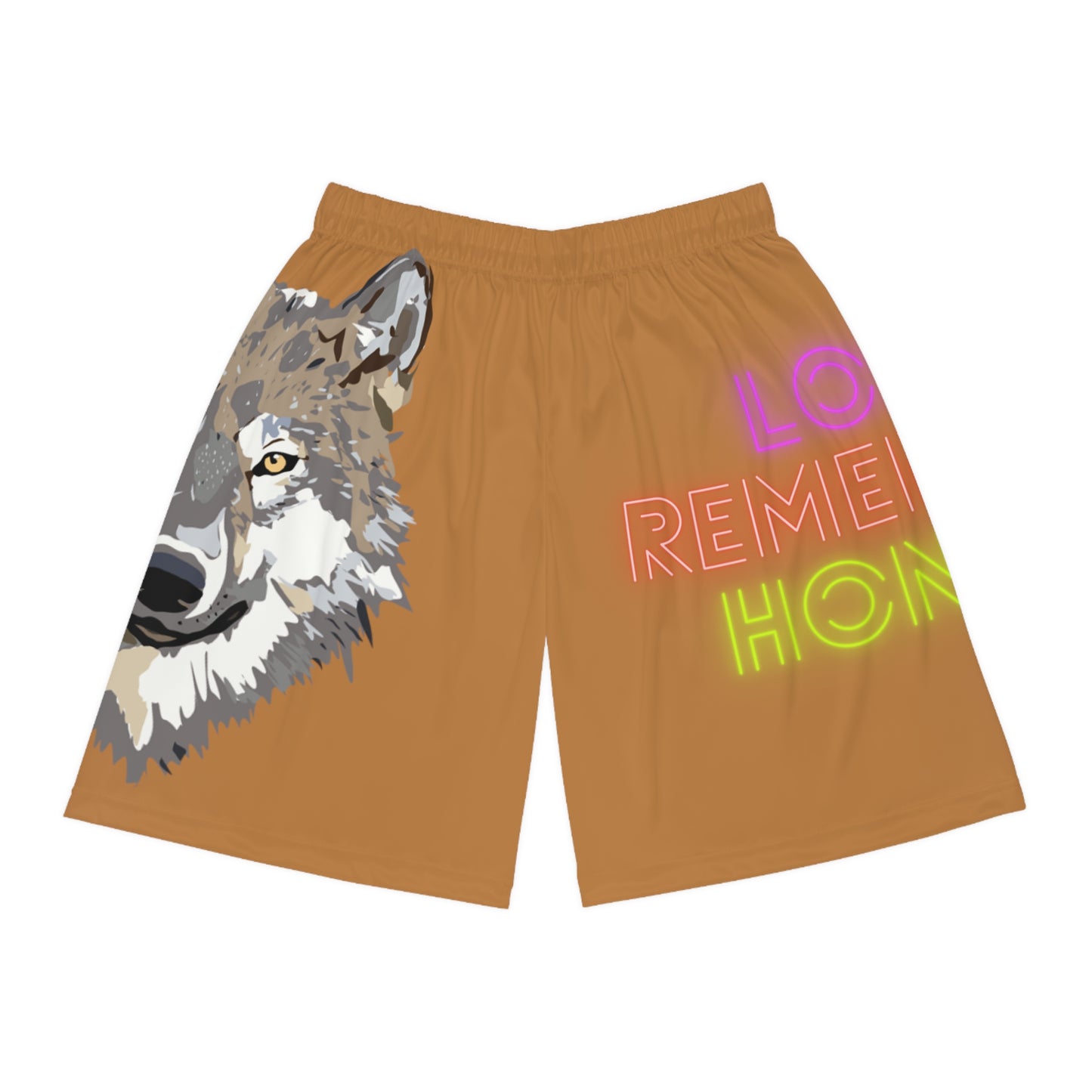 Basketball Shorts: Wolves Lite Brown