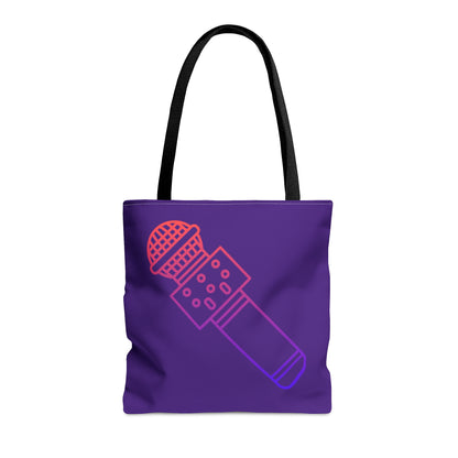 Tote Bag: Music Purple