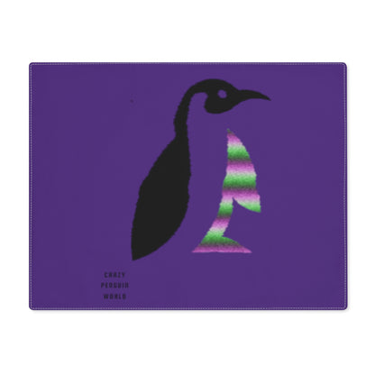 Placemat, 1pc: Crazy Penguin World Logo Purple