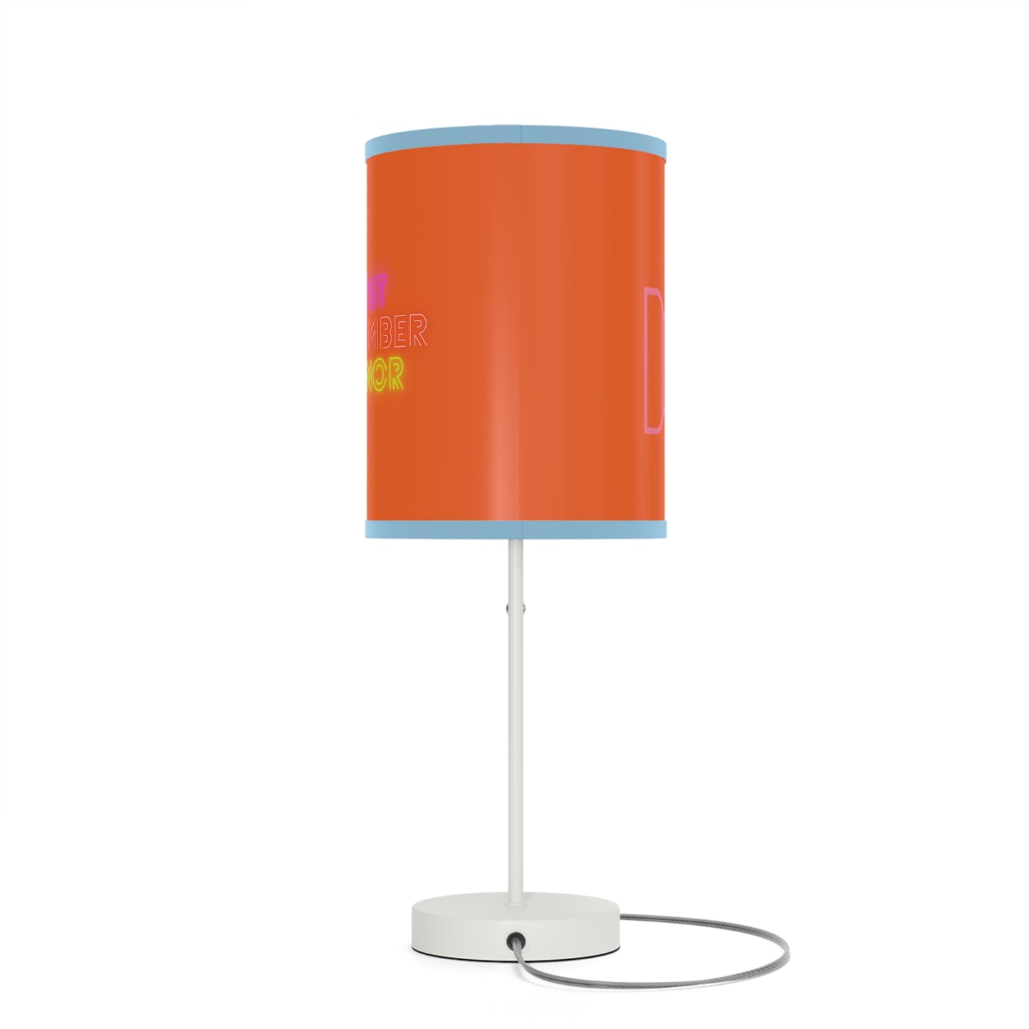 Lamp on a Stand, US|CA plug: Fight Cancer Orange