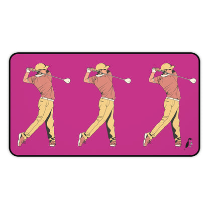 Desk Mat: Golf Pink