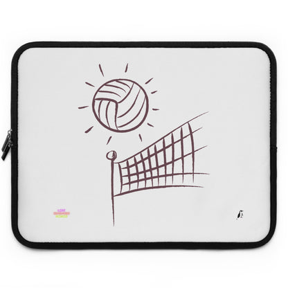 Laptop Sleeve: Volleyball White