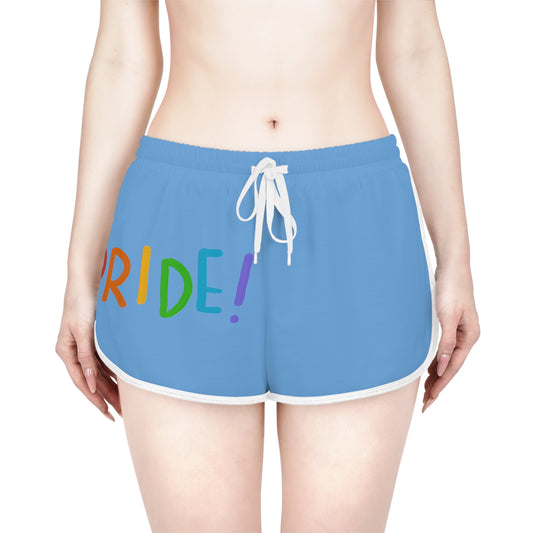Women's Relaxed Shorts: LGBTQ Pride Lite Blue