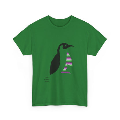 Heavy Cotton Tee: Crazy Penguin World Logo #2