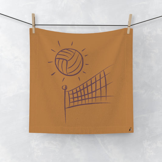 Face Towel: Volleyball Lite Brown