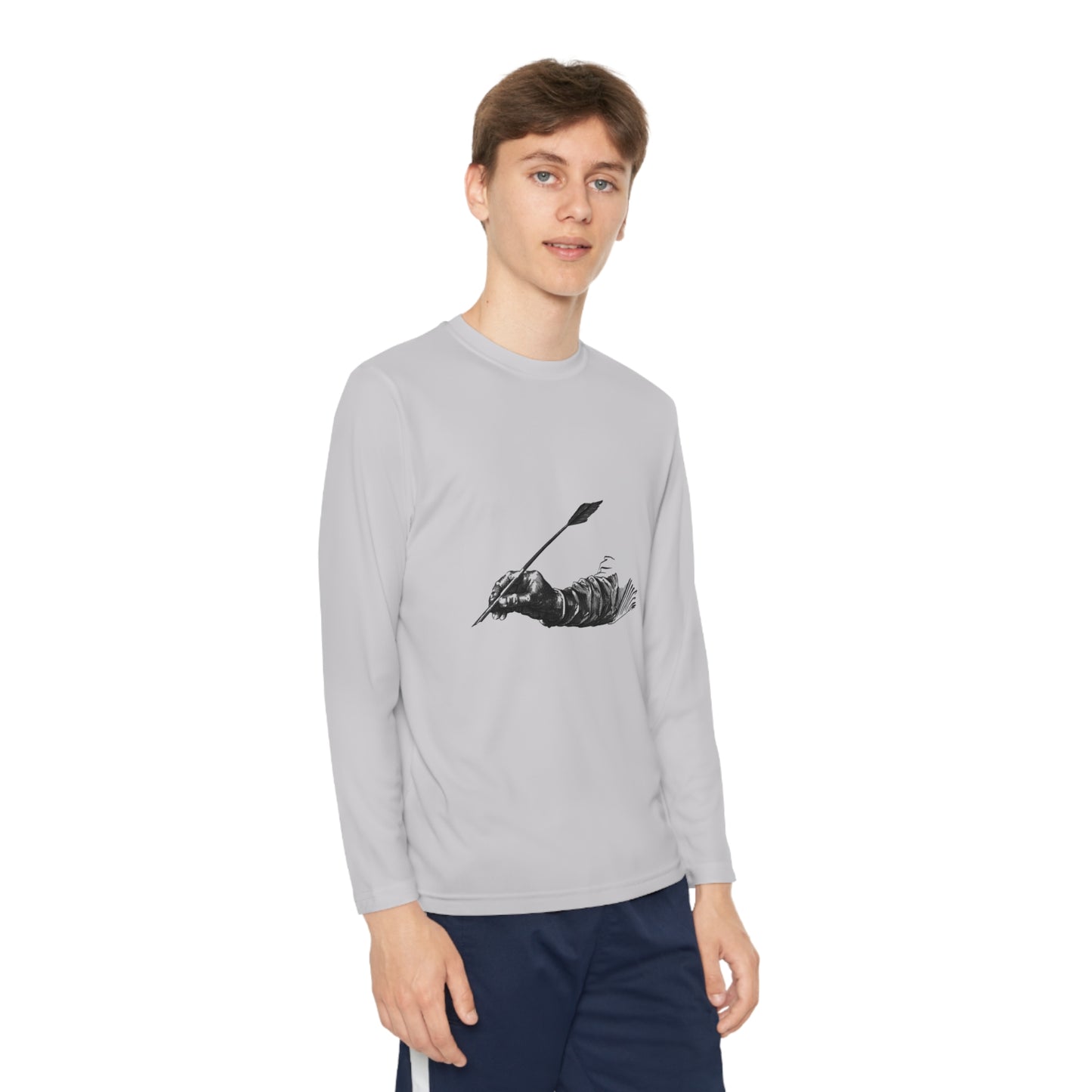 Youth Long Sleeve Competitor Tee: Writing