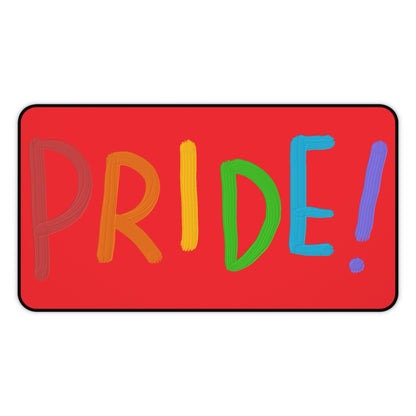 Desk Mat: LGBTQ Pride Red