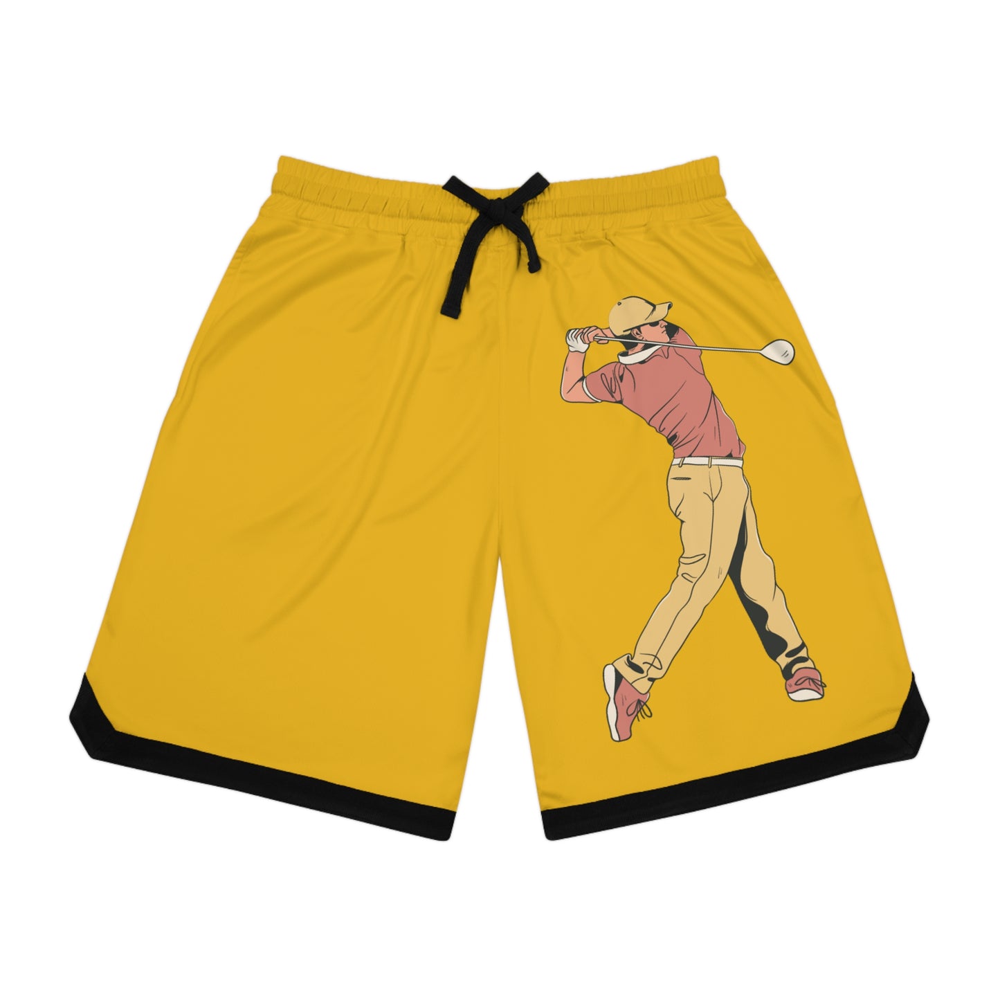 Basketball Rib Shorts: Golf Yellow