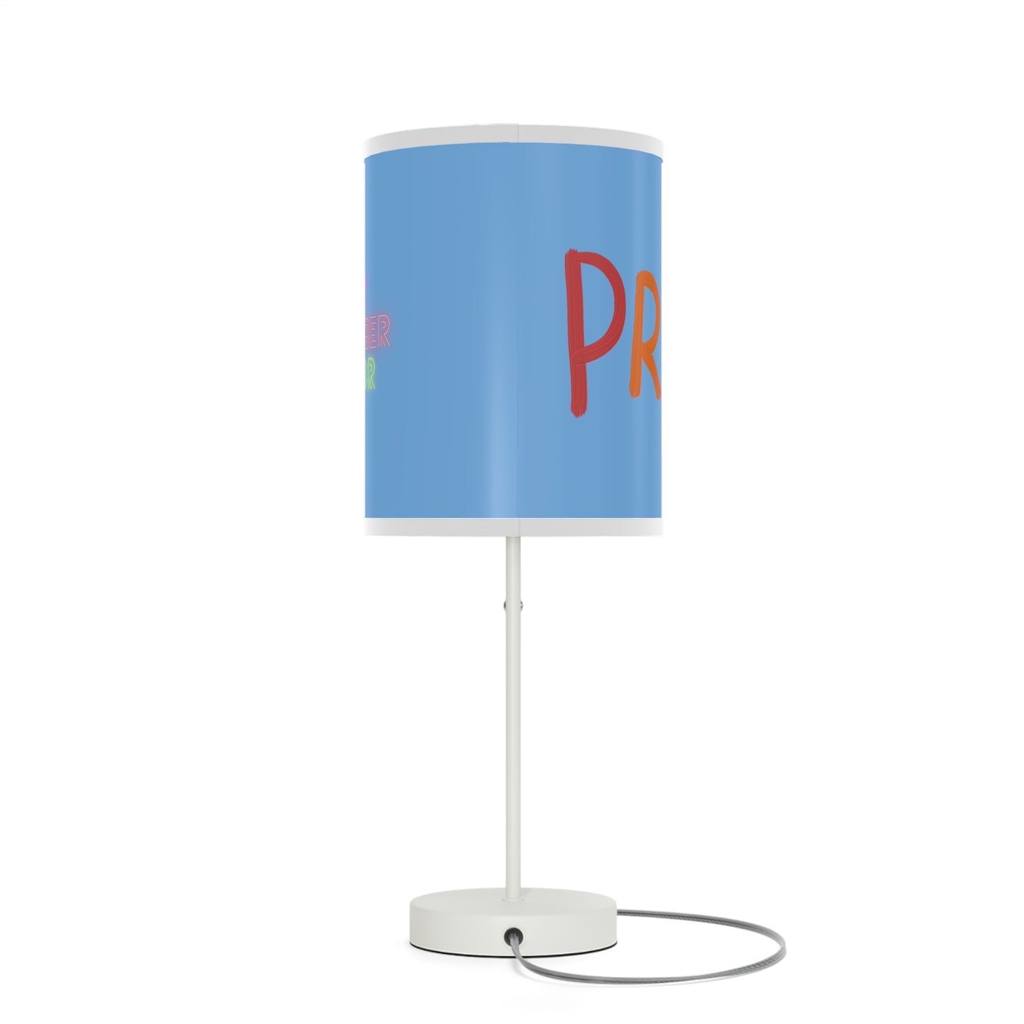 Lamp on a Stand, US|CA plug: LGBTQ Pride Lite Blue 