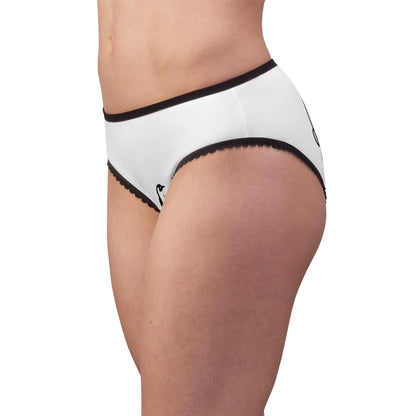 Women's Briefs: Football White