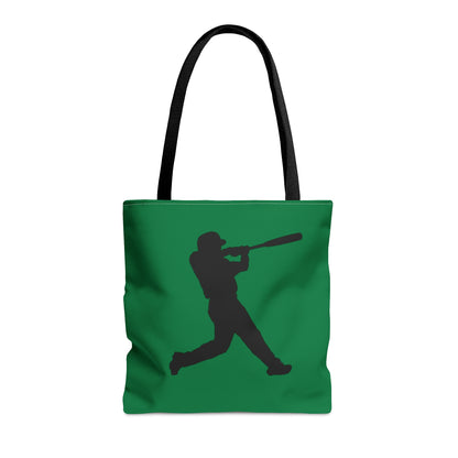 Tote Bag: Baseball Dark Green