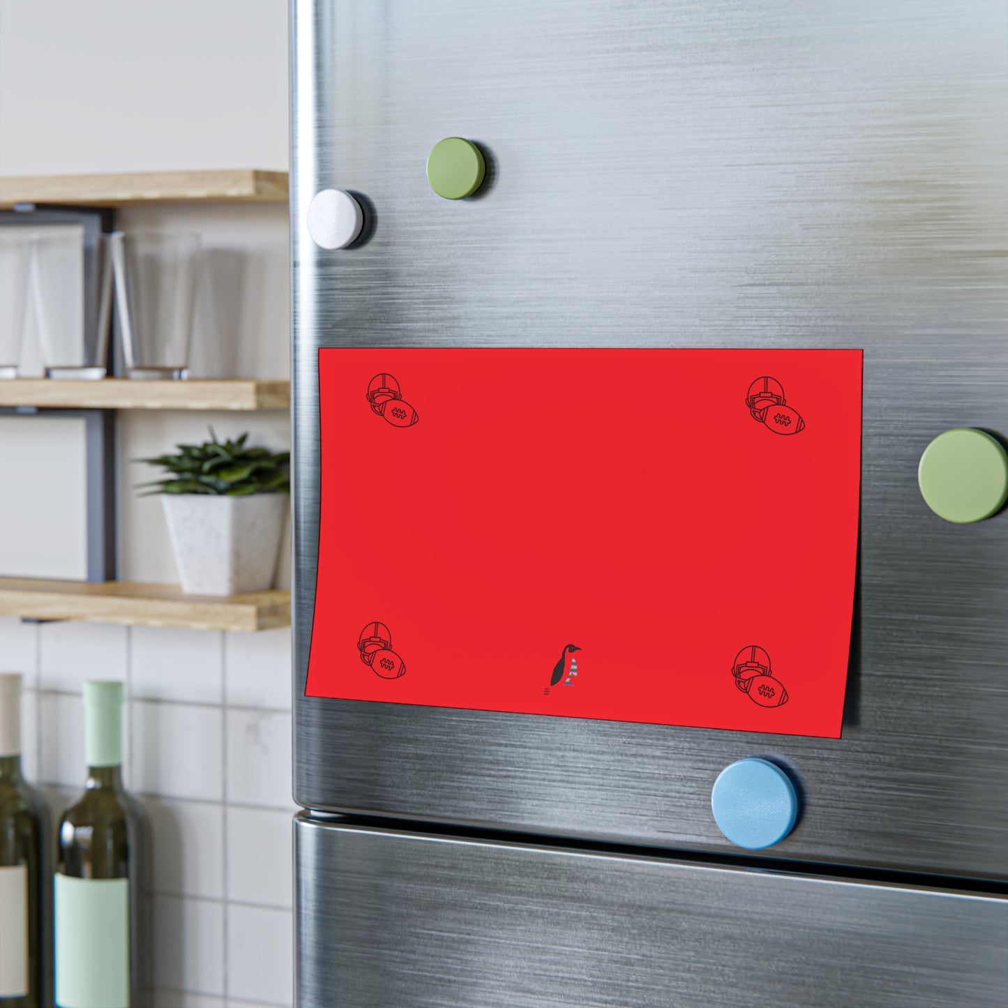 Post-it® Note Pads: Football Red