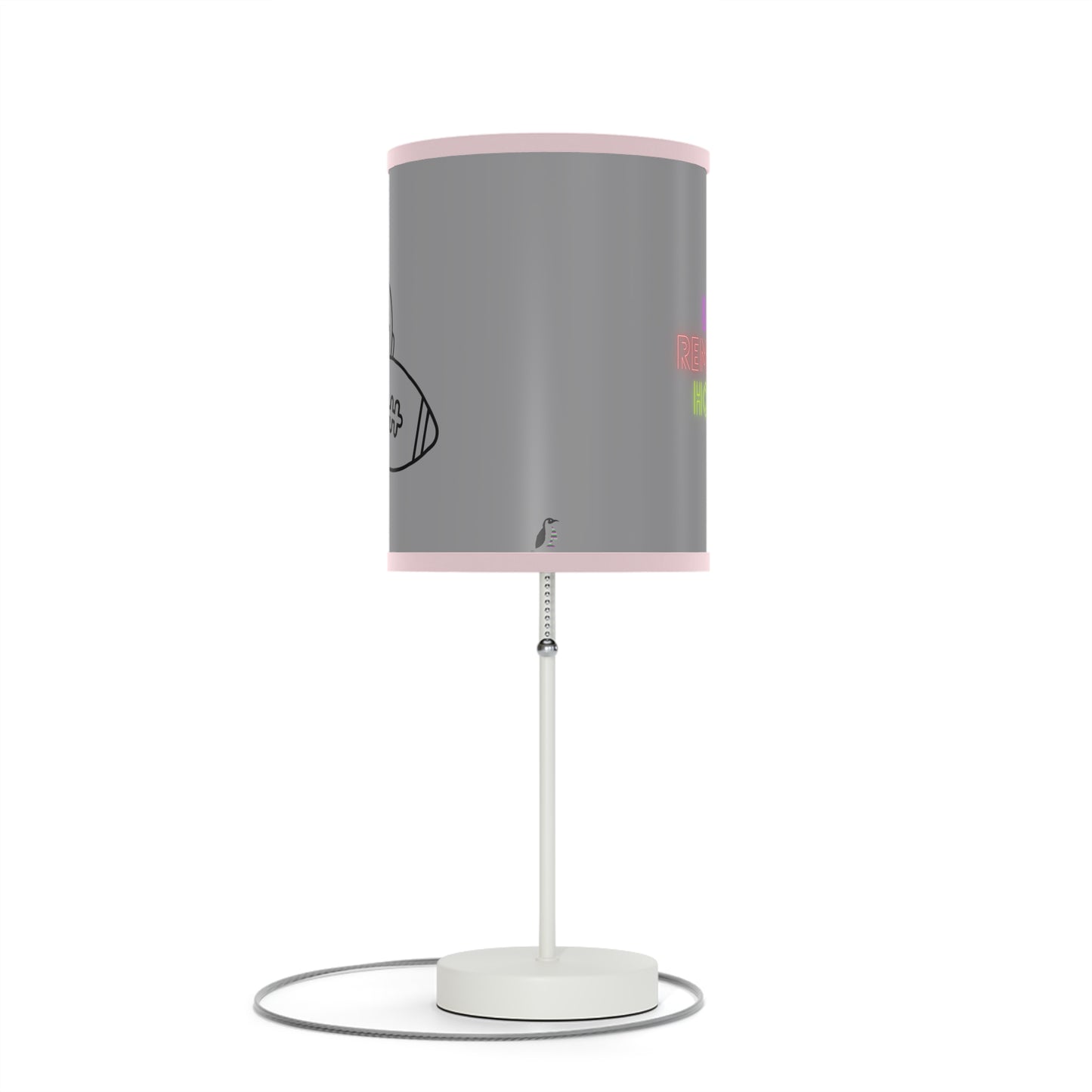 Lamp on a Stand, US|CA plug: Football Grey 