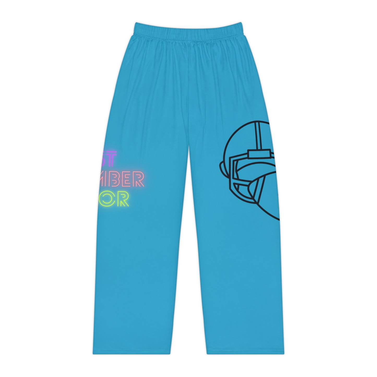 Women's Pajama Pants: Football Turquoise