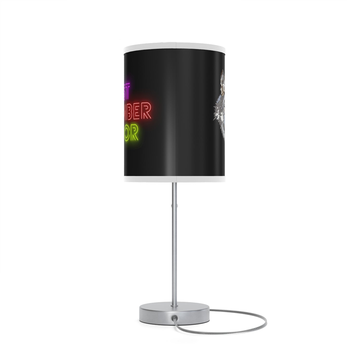 Lamp on a Stand, US|CA plug: Wolves Black