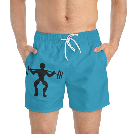 Swim Trunks: Weightlifting Turquoise