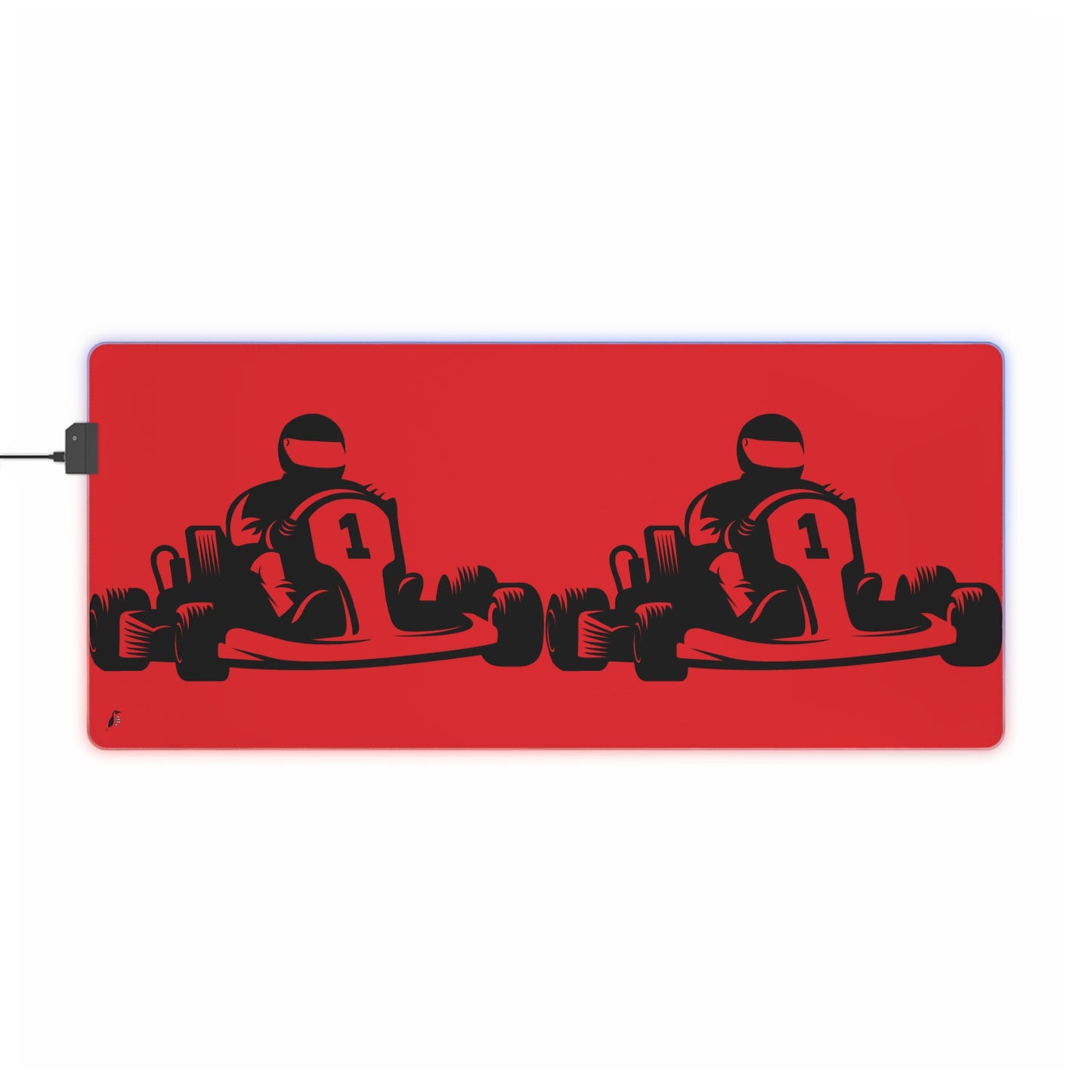 LED Gaming Mouse Pad: Racing Red