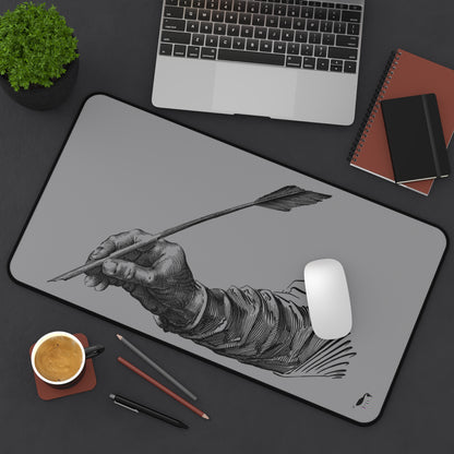 Desk Mat: Writing Grey