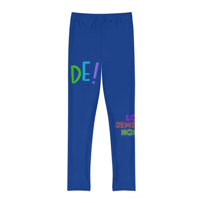 Youth Full-Length Leggings: LGBTQ Pride Dark Blue